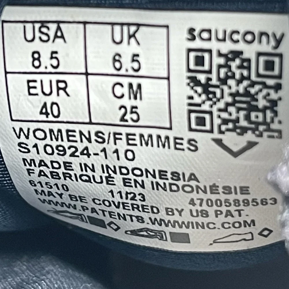 Saucony Sneakers Womens‎ 8.5 Ride 17 S10924-110 Purple Running Athletic Shoes